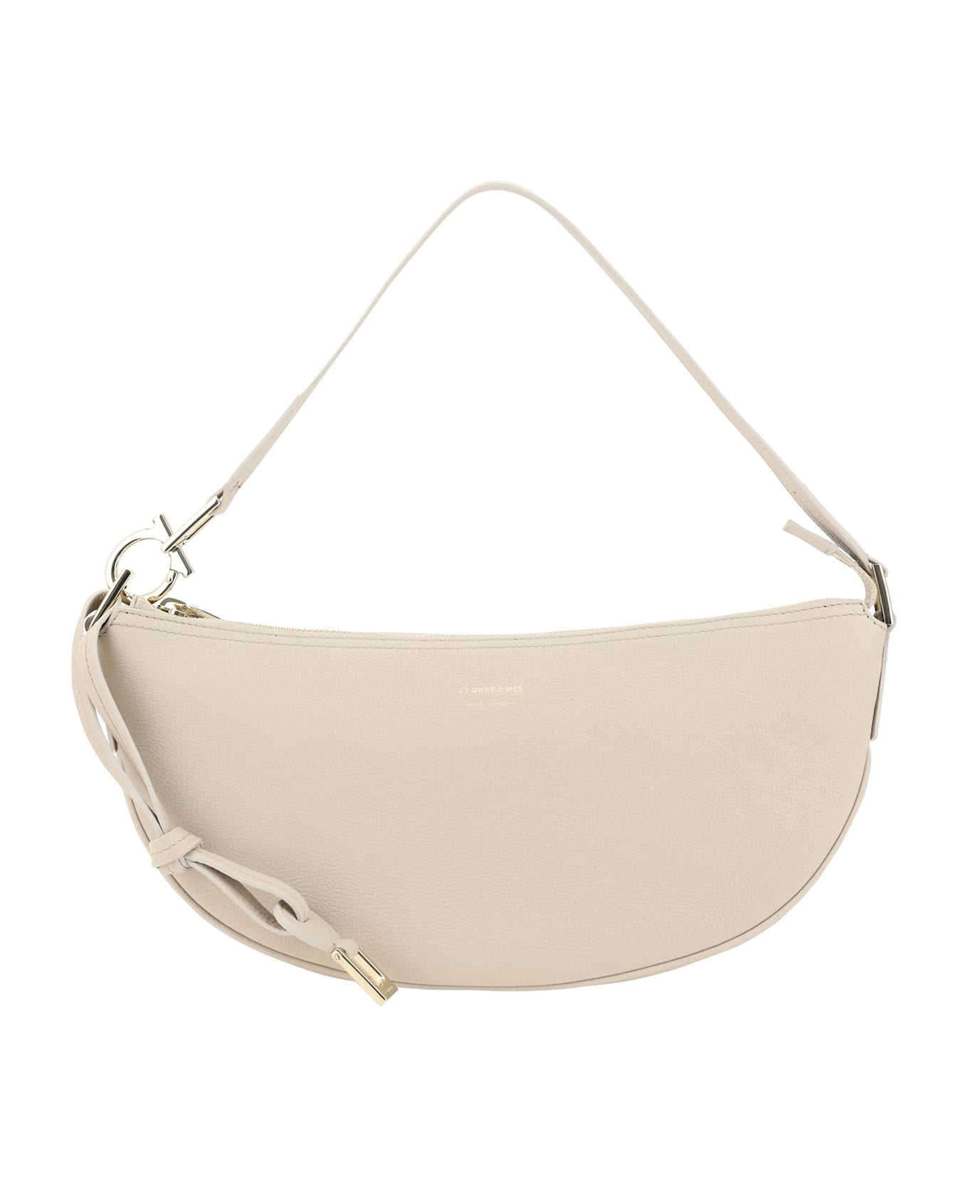 Ferragamo Hobo Shoulder Bag - BEIGE