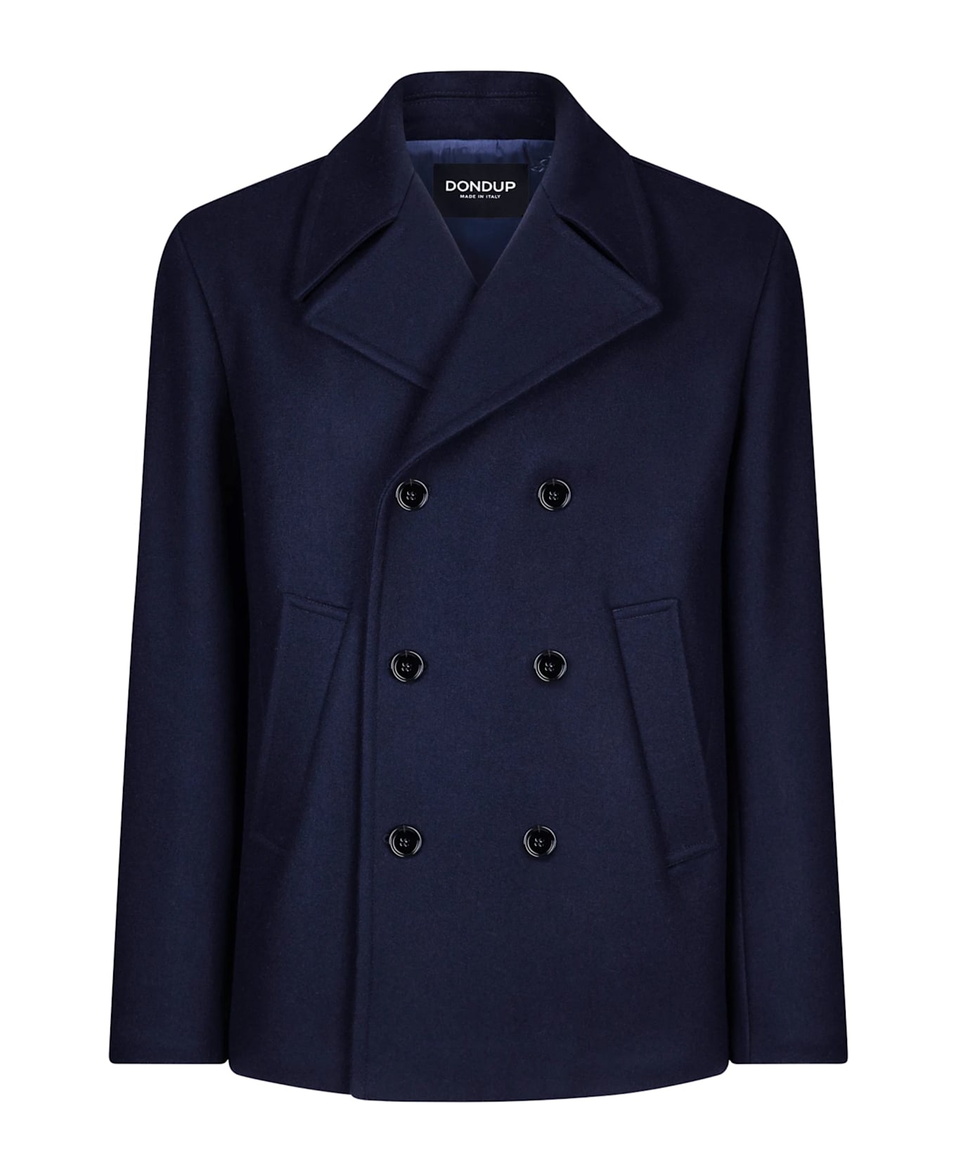 Dondup Double Breasted Jacket Bottoned Down - Blue