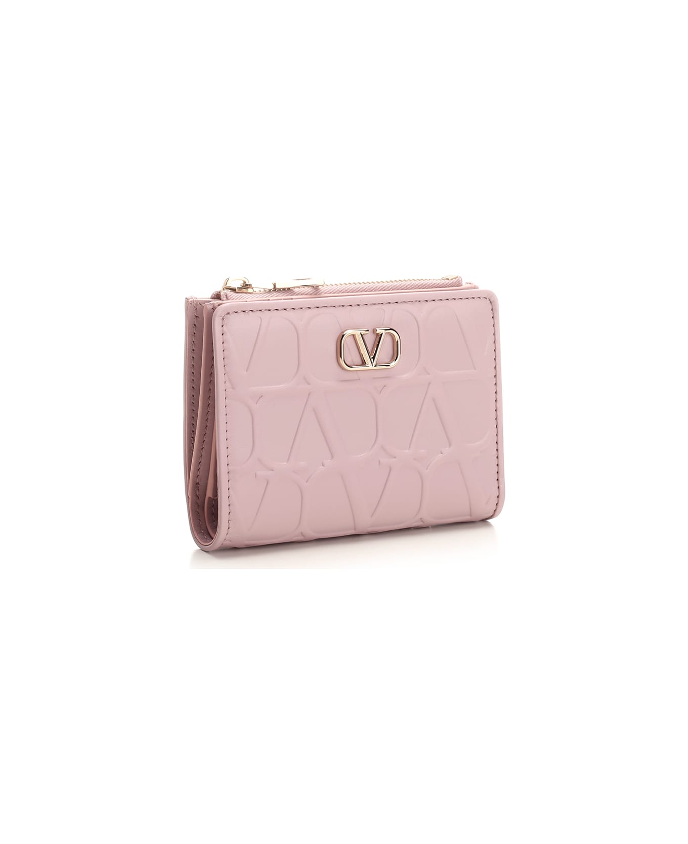 Valentino Garavani 'iconographe' Wallet - Rose