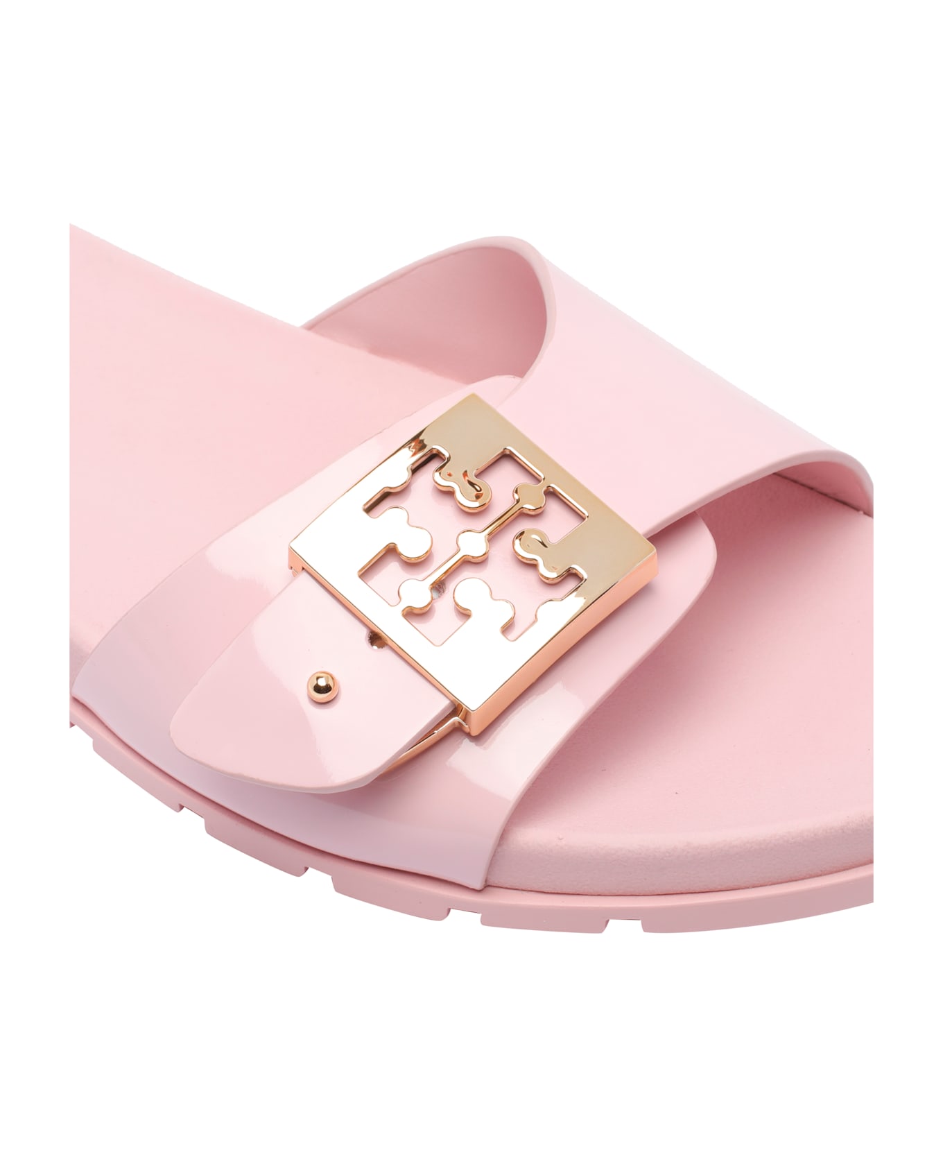 Tory Burch Buckle Slide Sandals - Pink