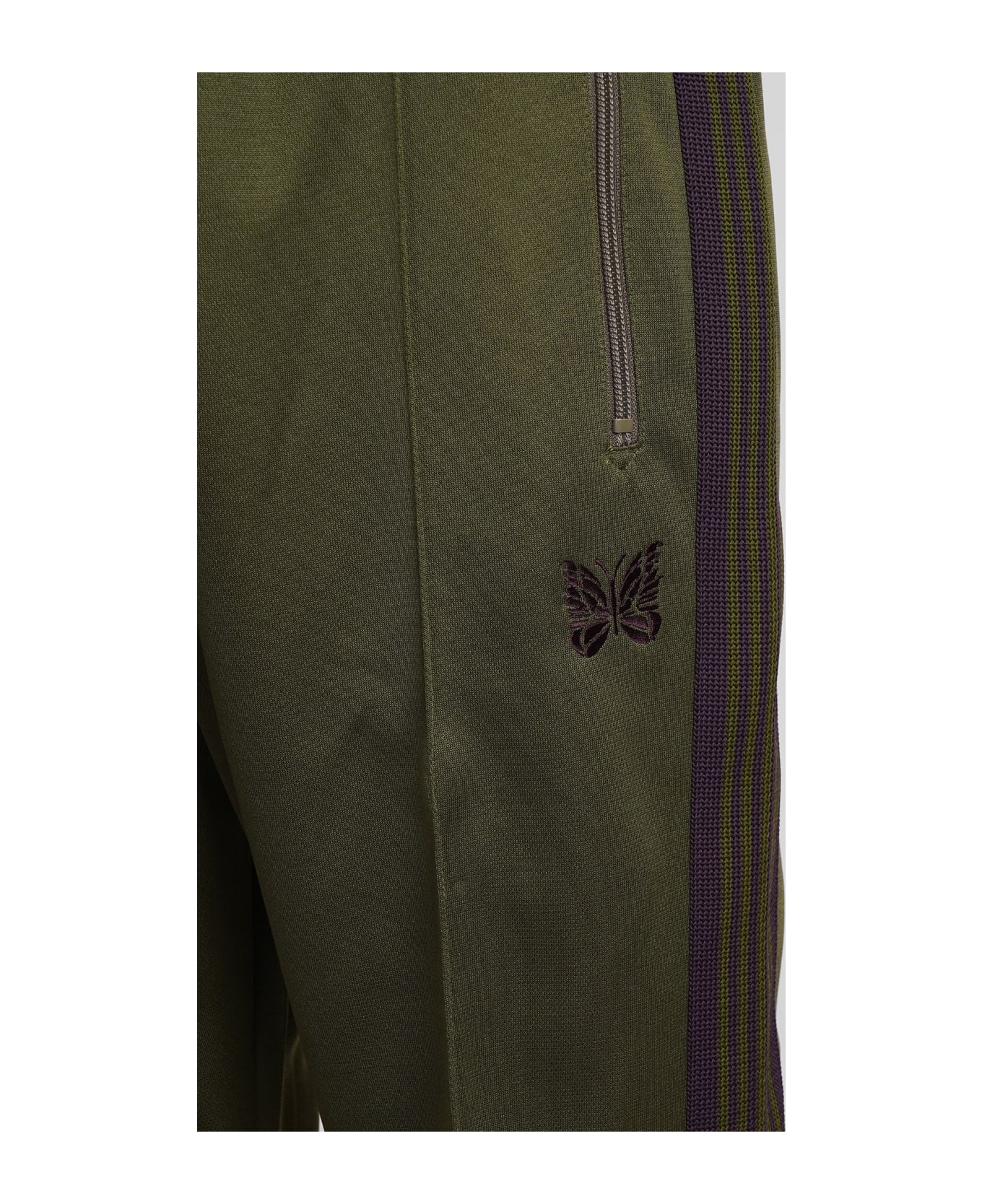 Needles Pants In Green Polyester - green ボトムス