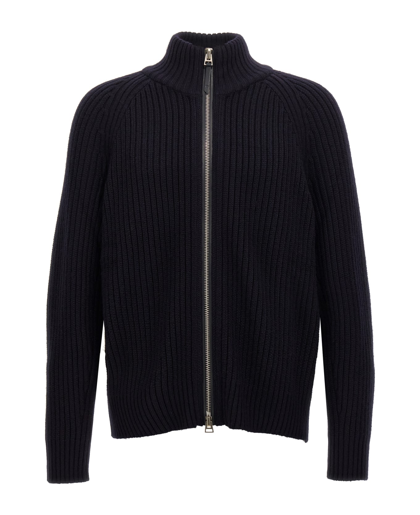 Tom Ford Ribbed Cardigan - Blue