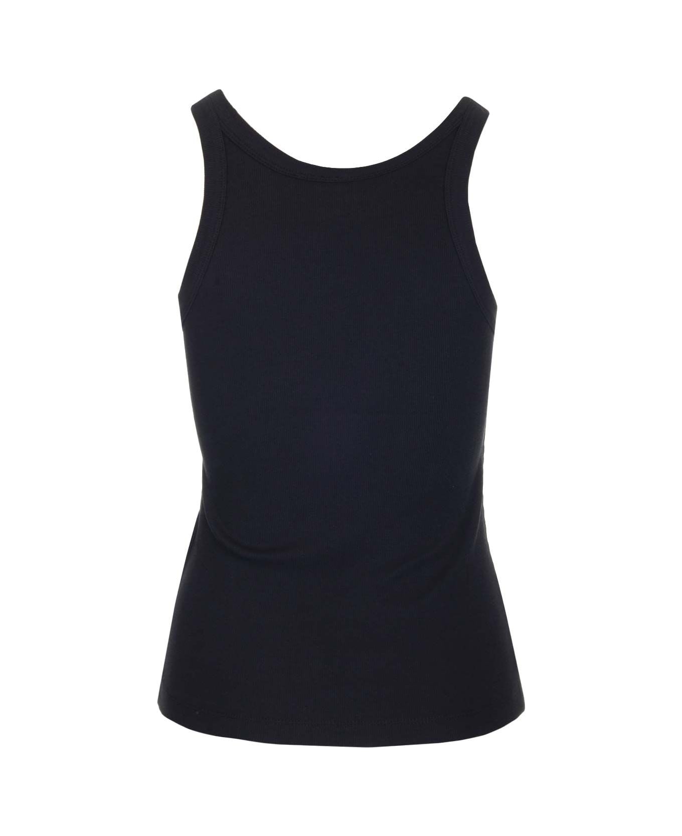 Totême Ribbed Tank Top - Black