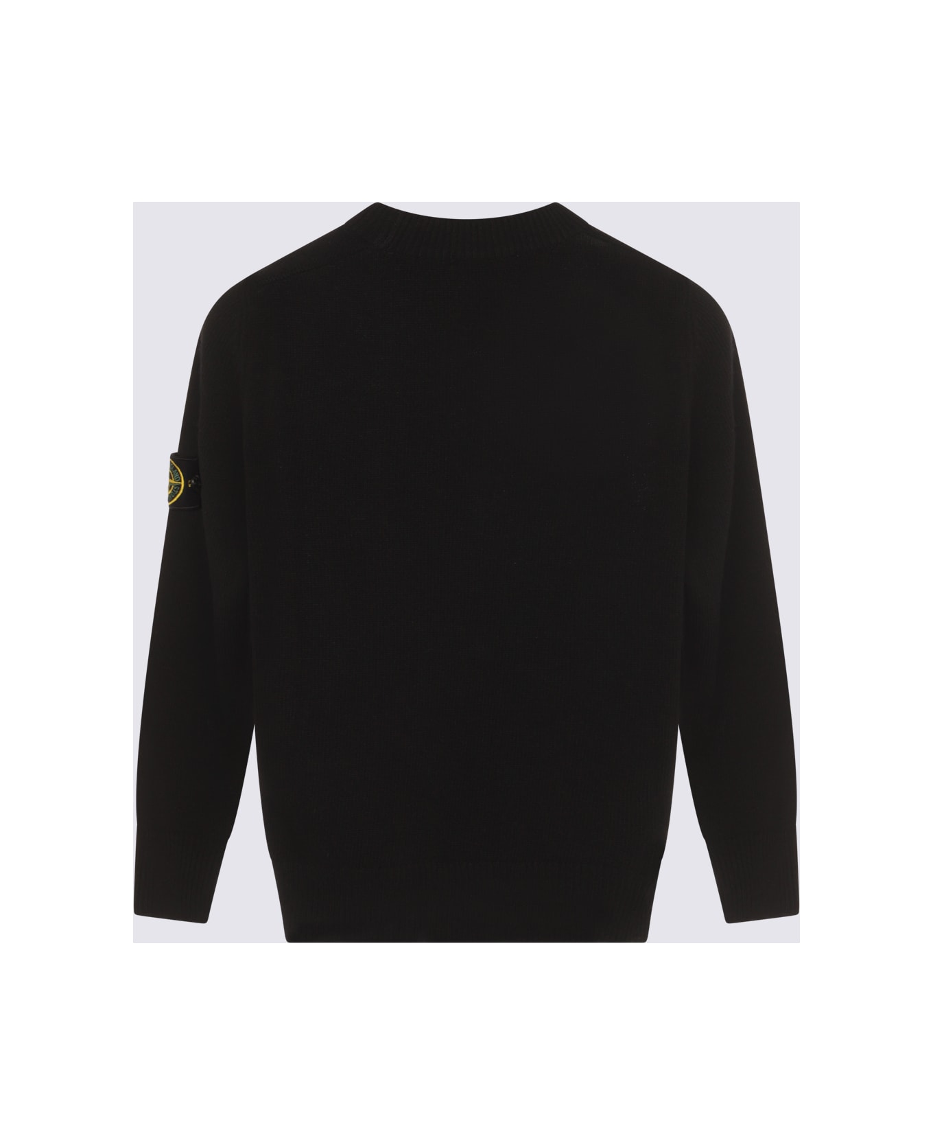 Stone Island Black Wool Knitwear - Black