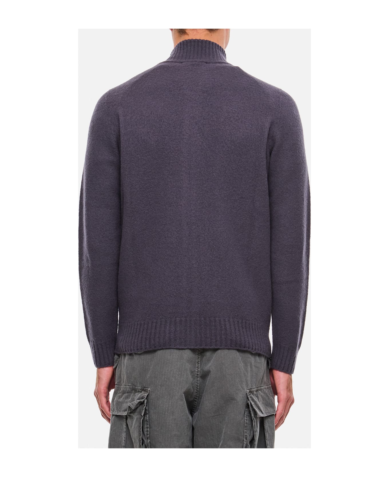 Drumohr Full Zip Cardigan - Grey