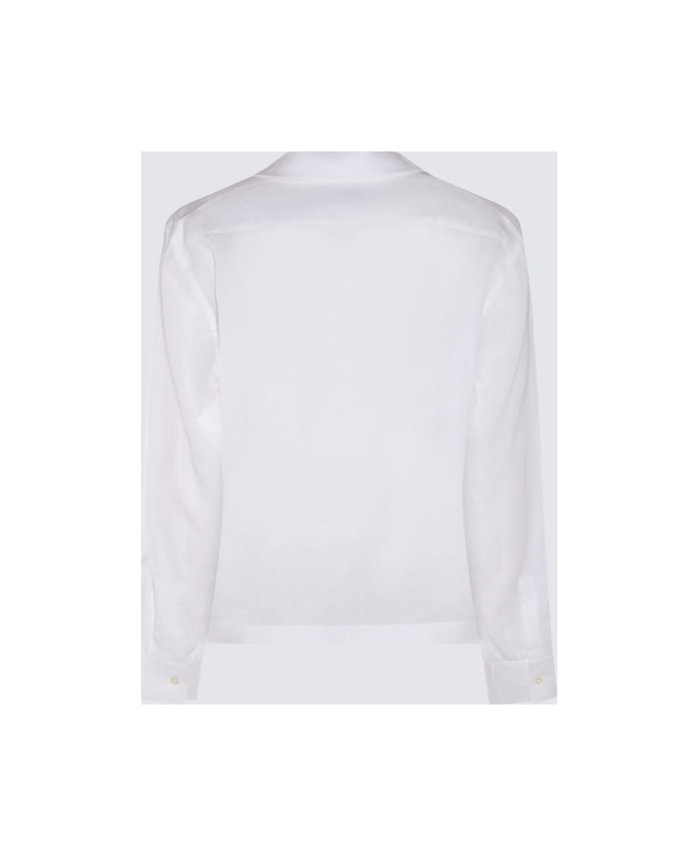 Lardini White Linen Shirt - White