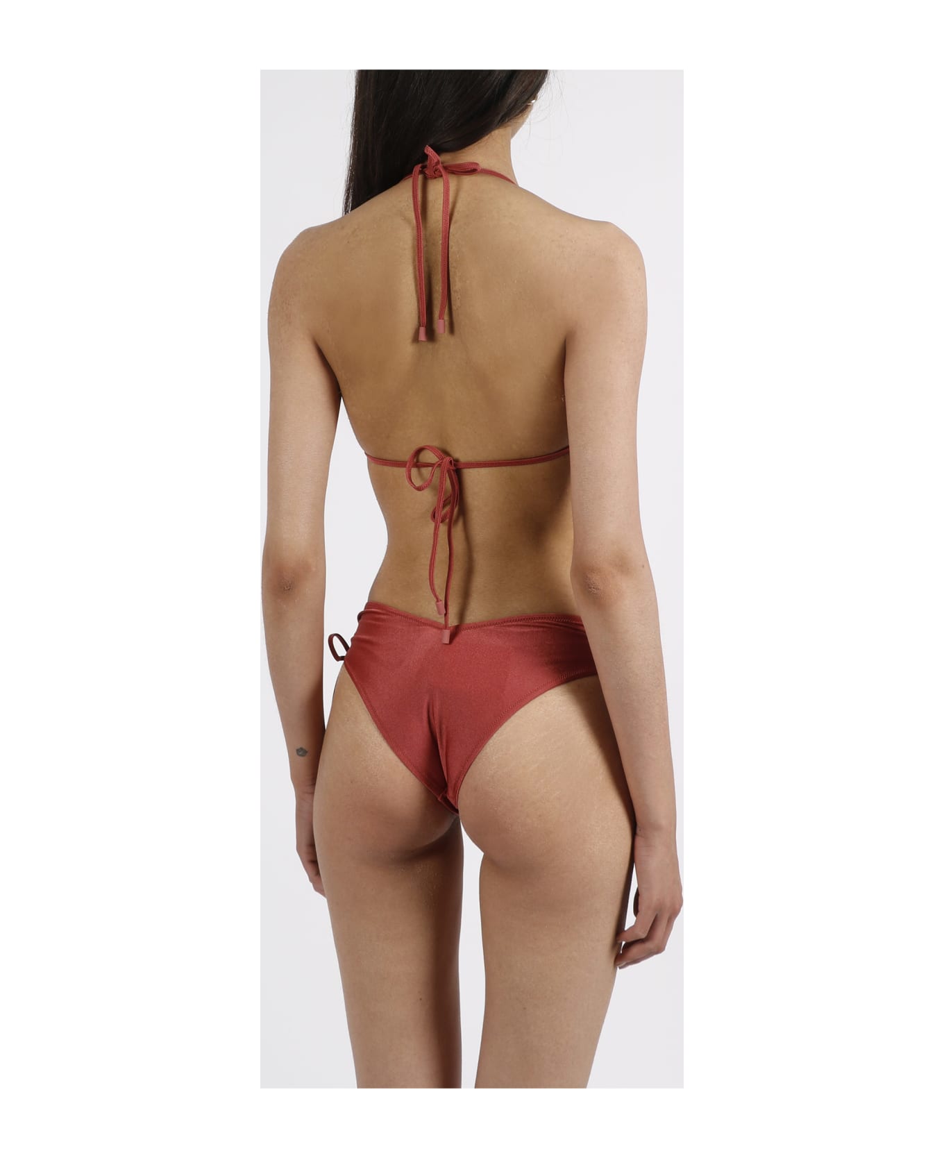 Zimmermann Jude Ruches Side Bikini - Red