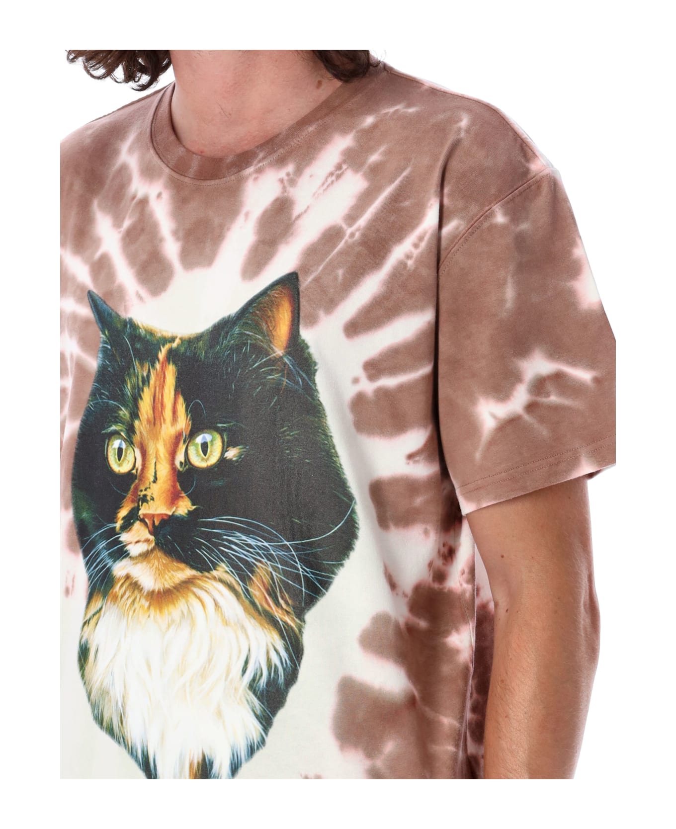 J.W. Anderson Cat Eye Print T-shirt - TOBACCO PRINT