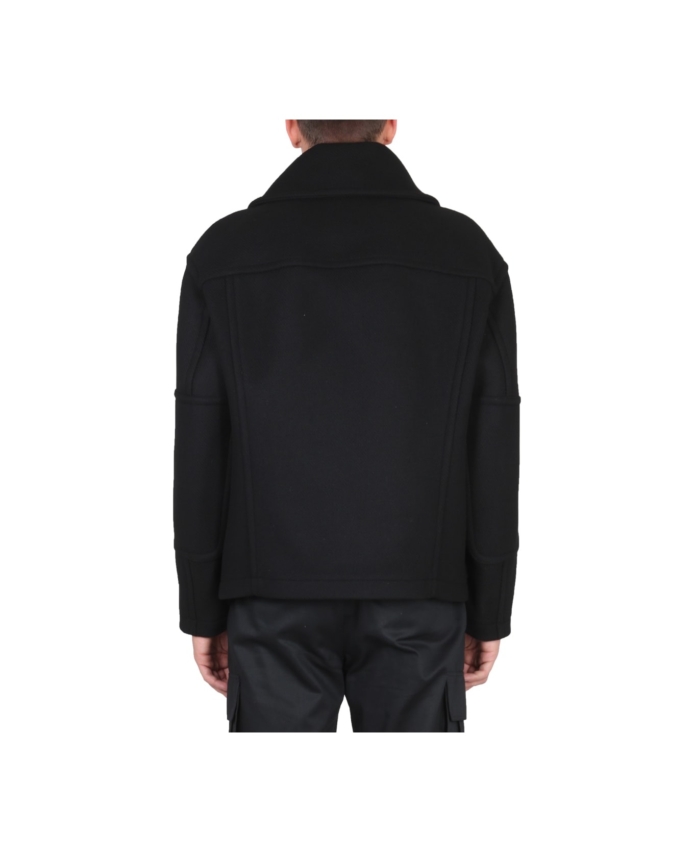 Versace Medusa Wool Blouse Jacket - BLACK