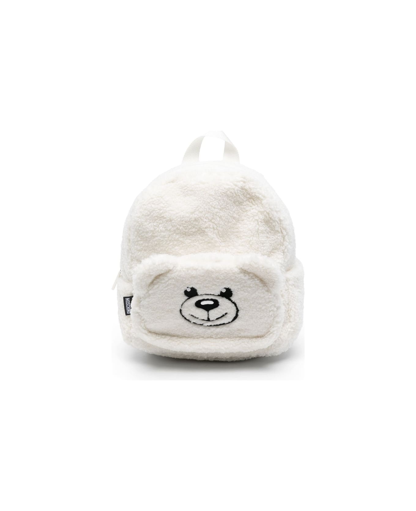 Moschino White Teddy Bear Backpack - White