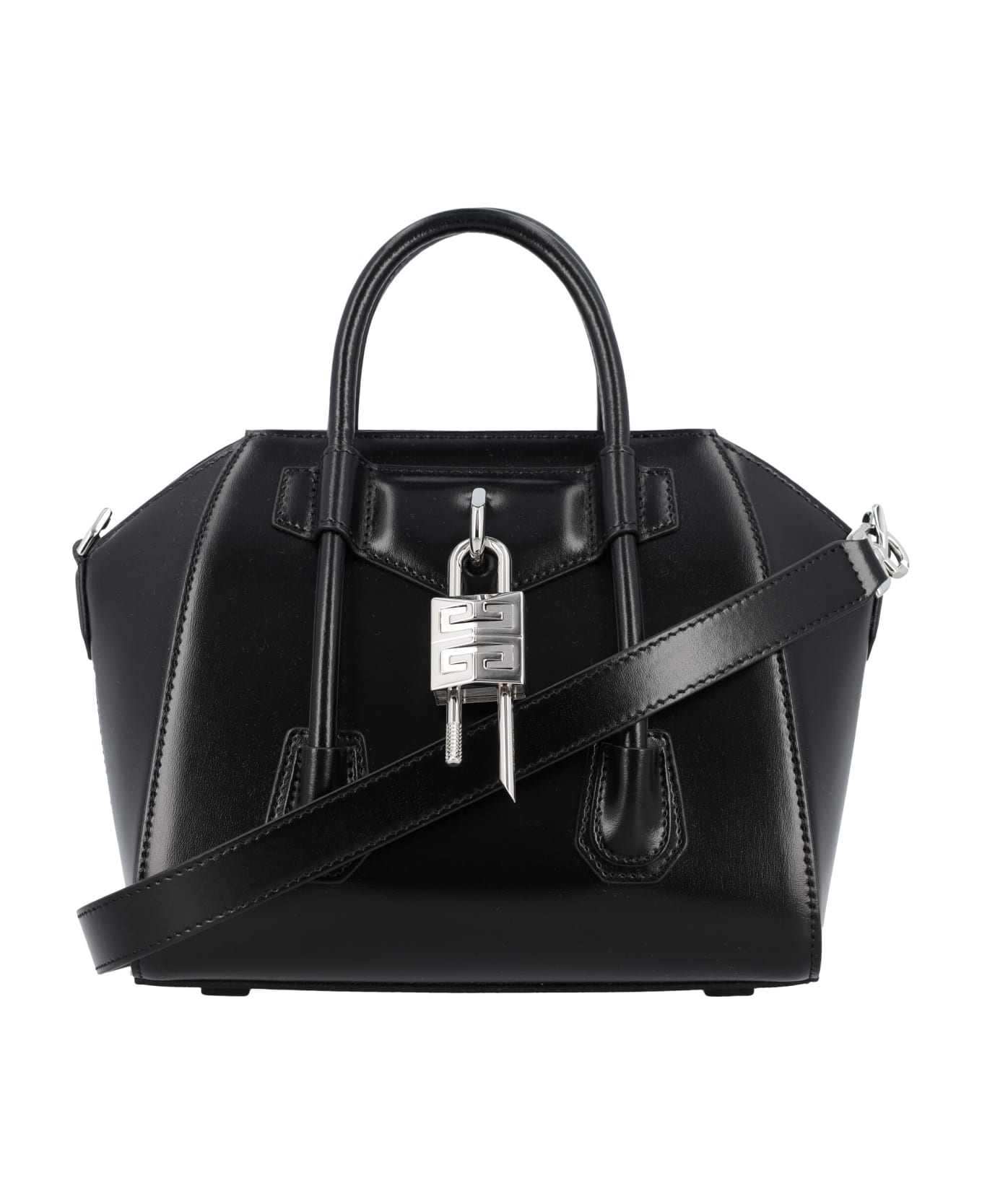 Givenchy Antigona Lock Mini Bag - BLACK