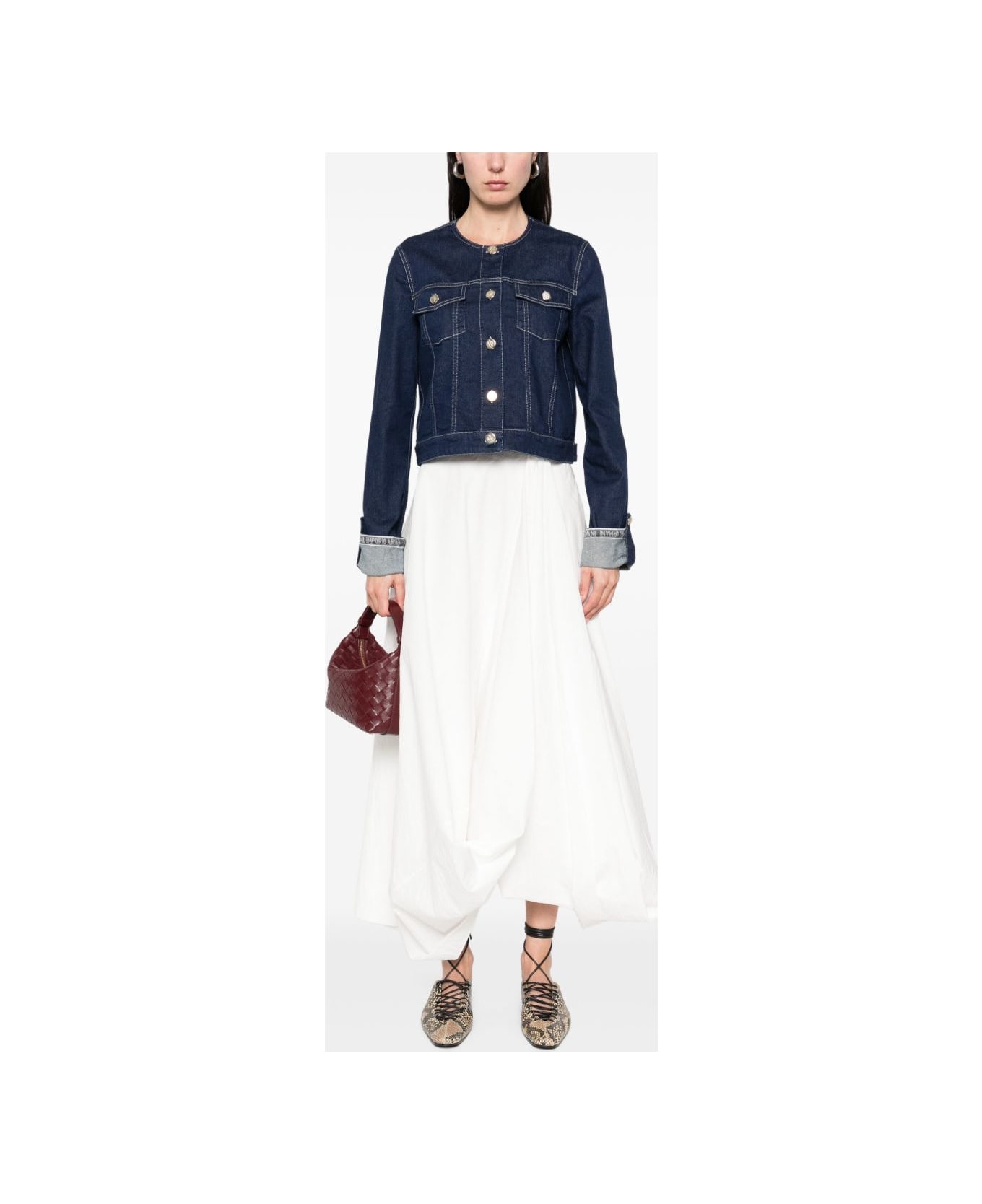 Emporio Armani Denim Cotton Jacket - Blue