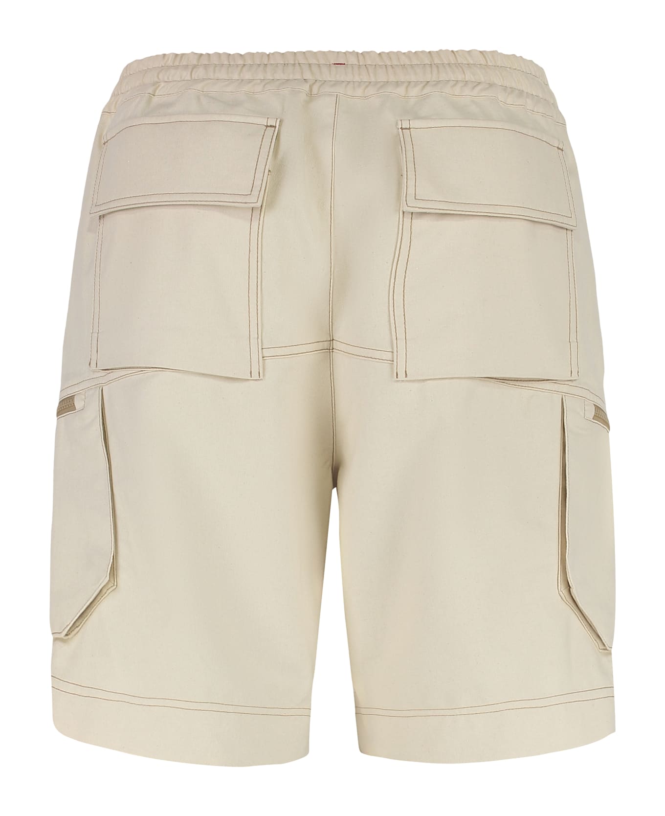 Moncler Grenoble Cotton Bermuda Shorts - Beige