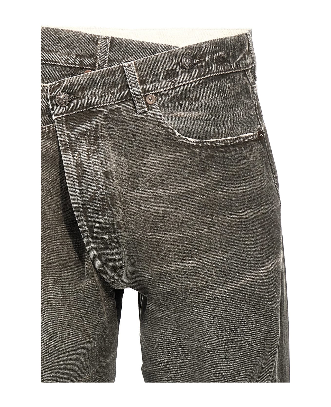 R13 
cross Over
 Jeans - Gray