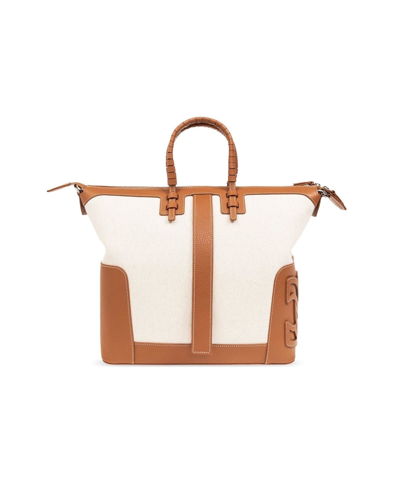 Casadei C-style Zipped Tote Bag - Sella