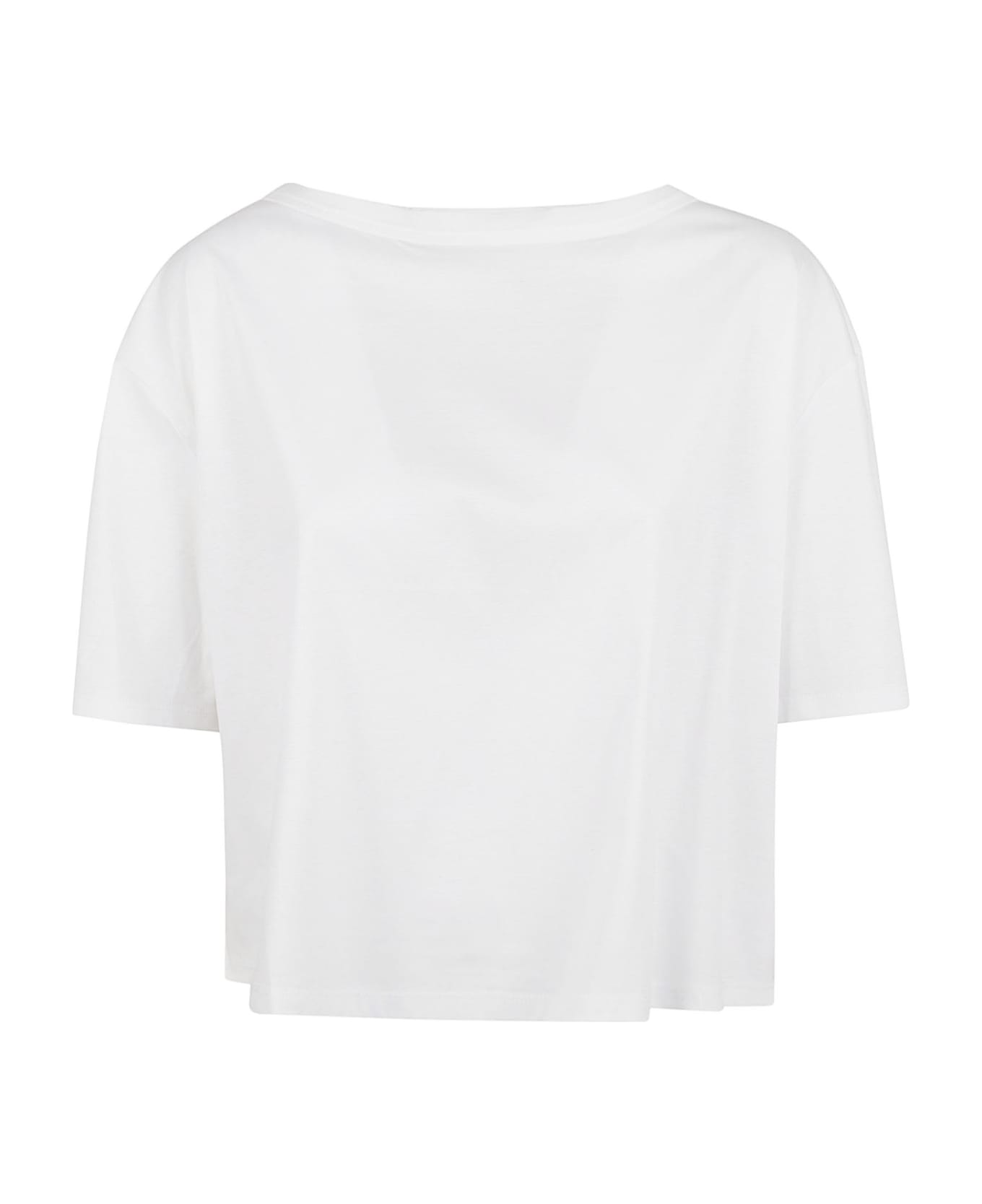 Allude Cropped T-shirt - FLEUR DE SEL
