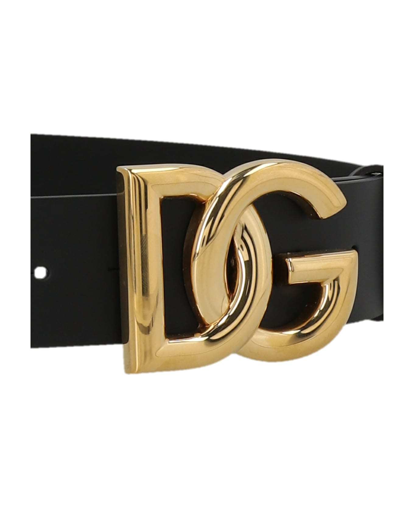 Dolce & Gabbana Logo Buckle Belt - Black  