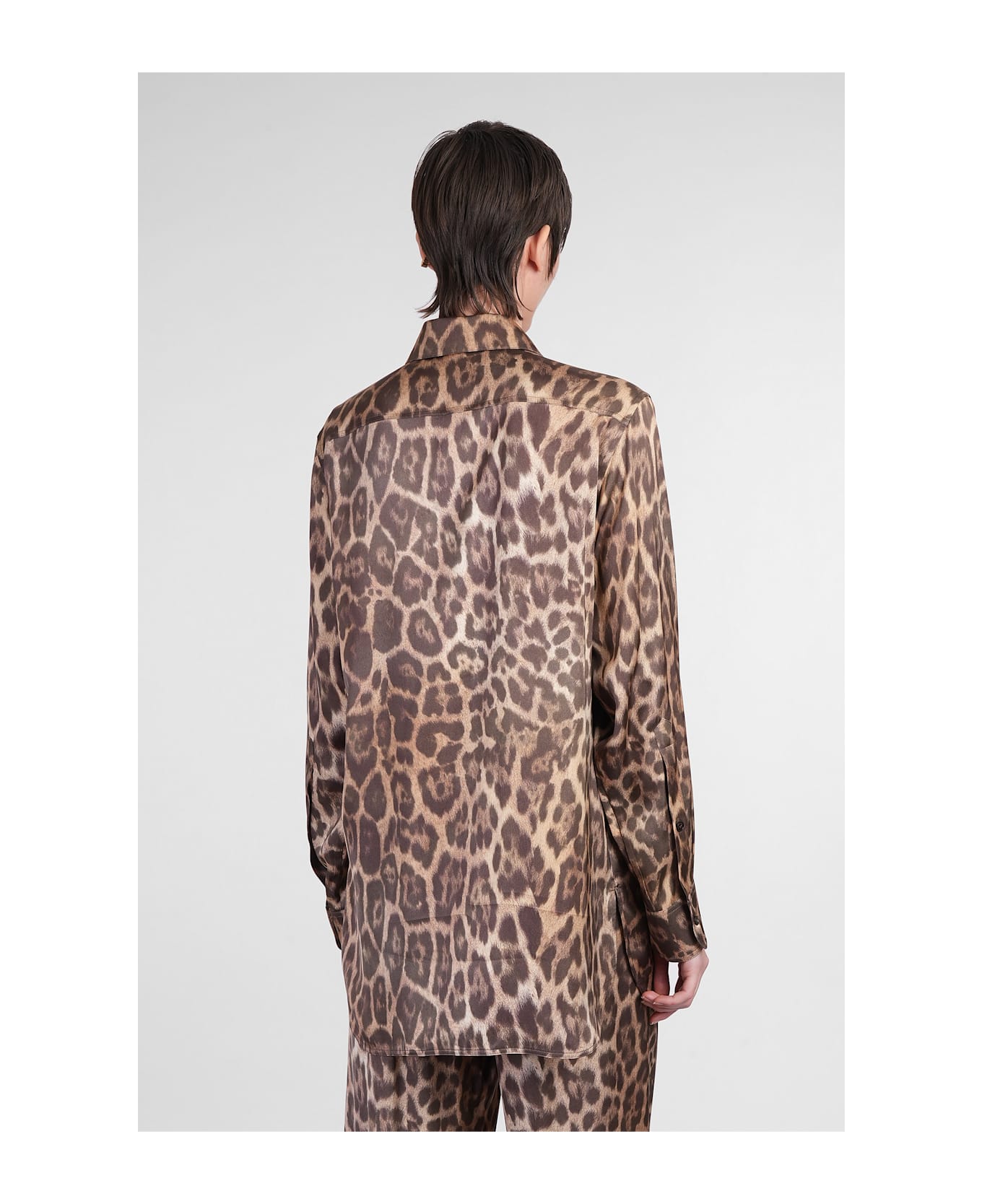 Stella McCartney Shirt In Animalier Viscose - Animalier