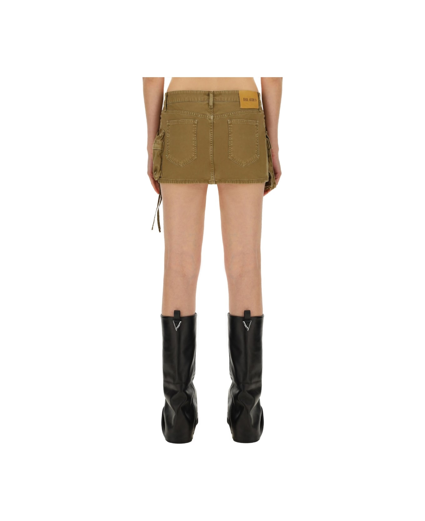 The Attico Mini Skirt - BROWN