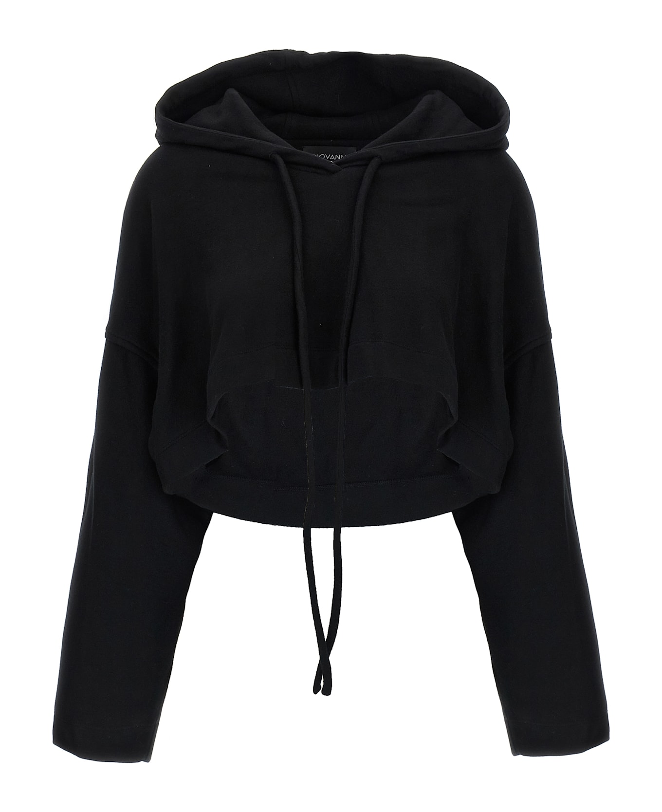 Giovanni Bedin Cropped Hoodie - Black  