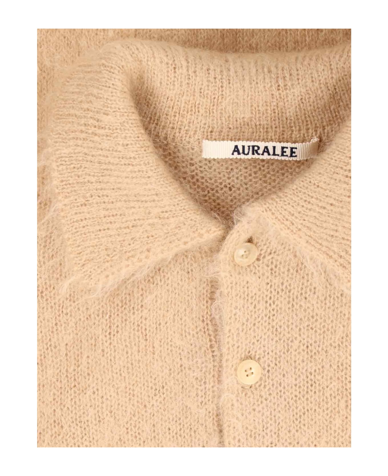 Auralee 'super Kid' Polo Shirt - Beige ニットウェア