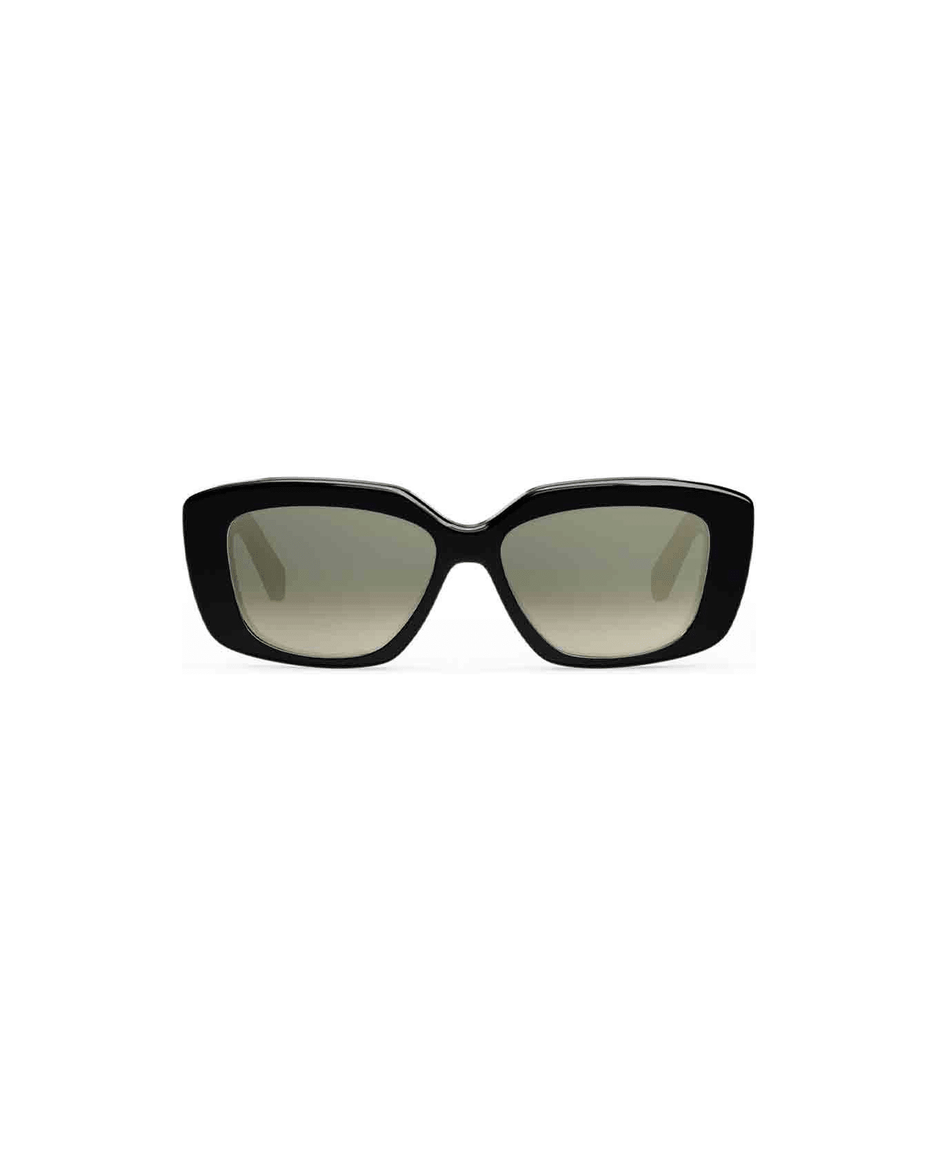 Celine Cat-eye Squared Sunglasses - Nero/Verde