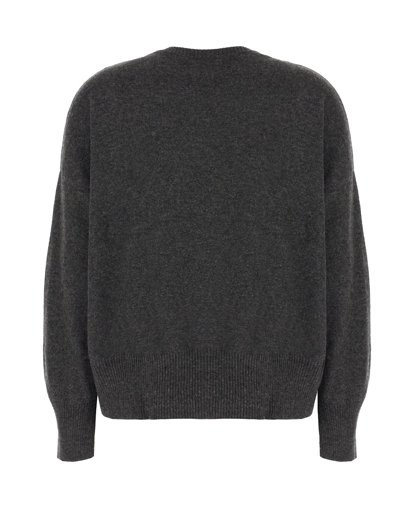 Loulou Studio Charcoal Cashmere Anaa Sweater - ANTHRACITE MELANGE