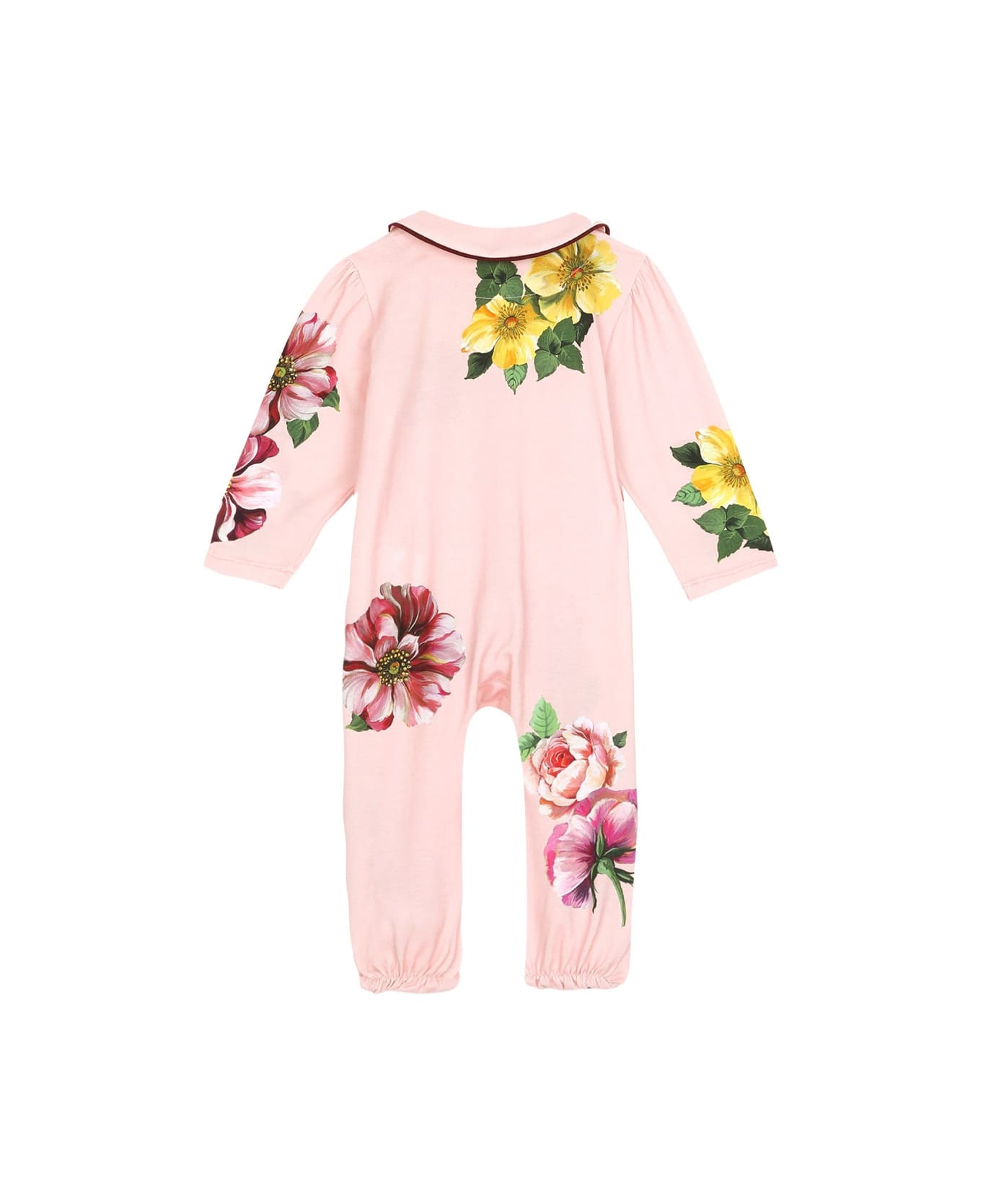 Dolce & Gabbana Floral Babysuit Set - Rose