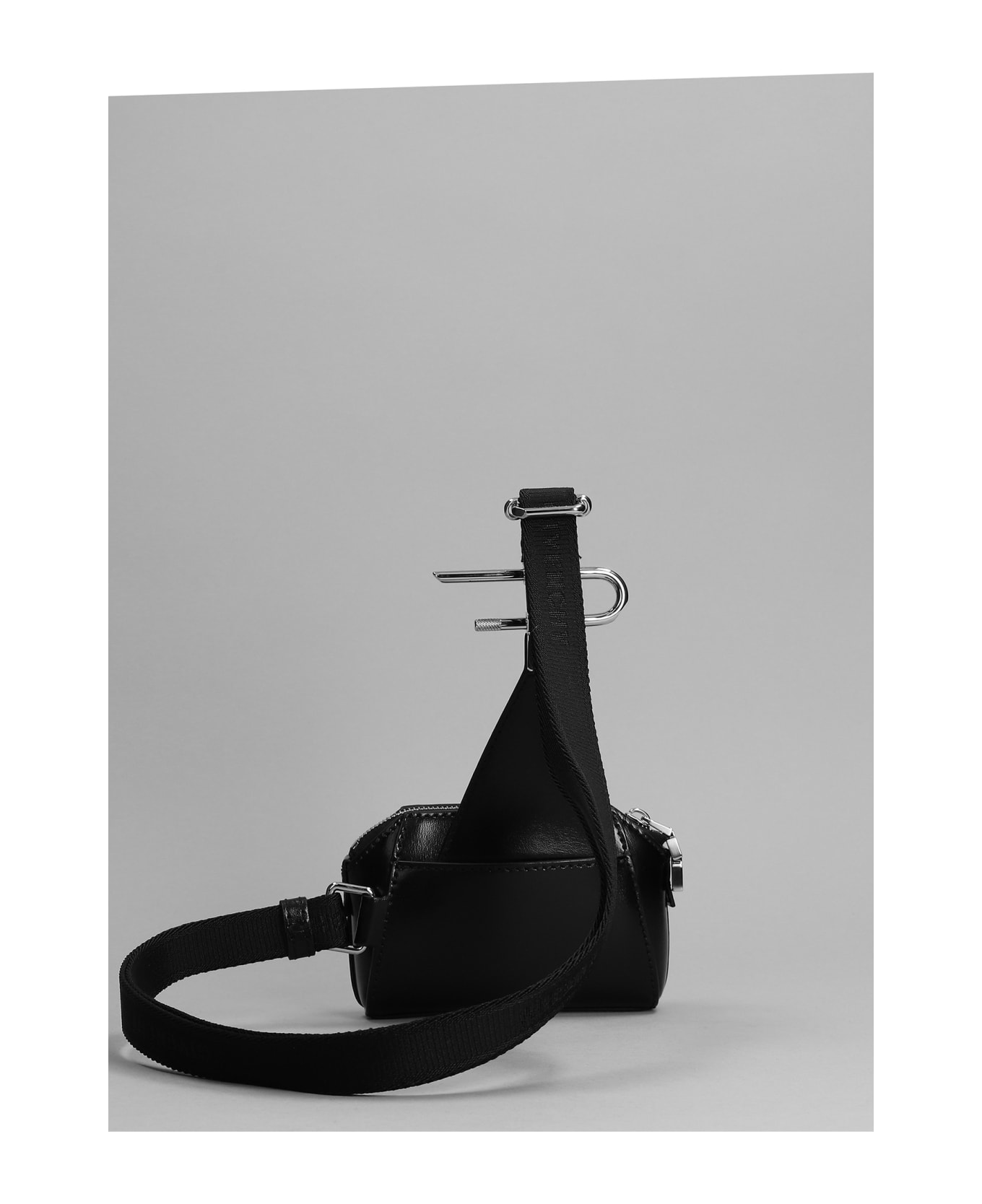 Givenchy Mini Antigona U Cr Waist Bag In Black Leather - black