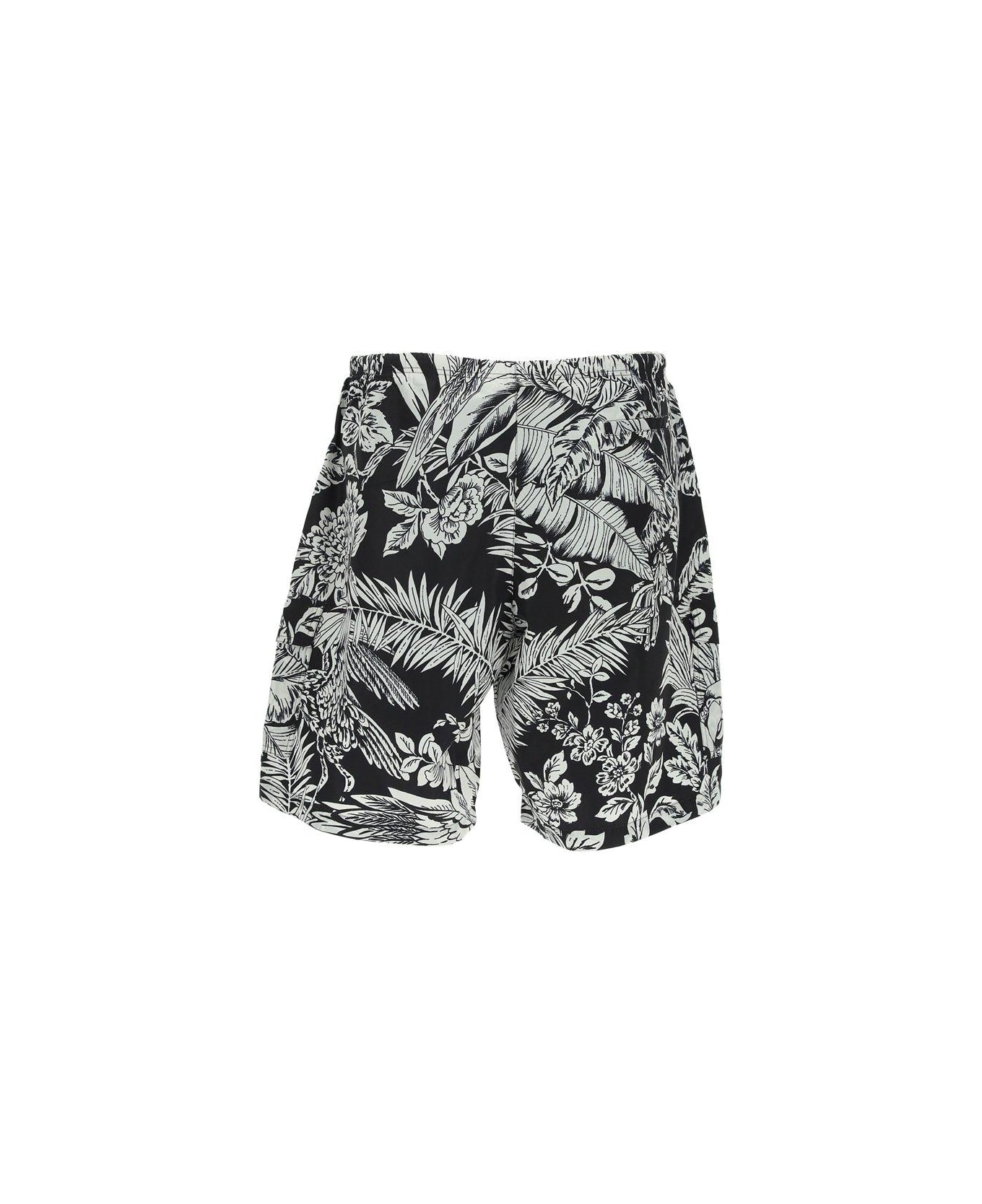 Palm Angels Jungle-print Knee-length Swim Shorts