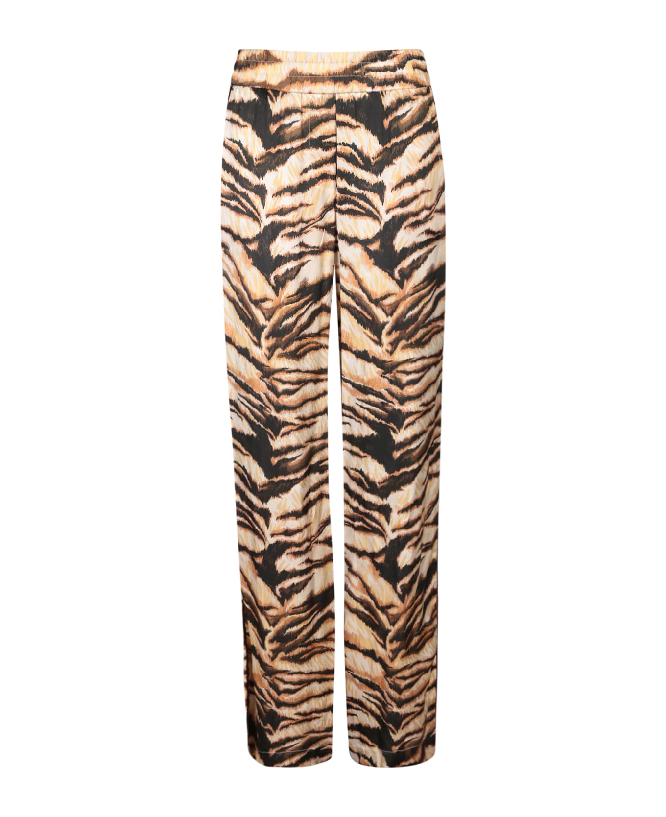 Roberto Cavalli Tiger Print Trousers - Multi