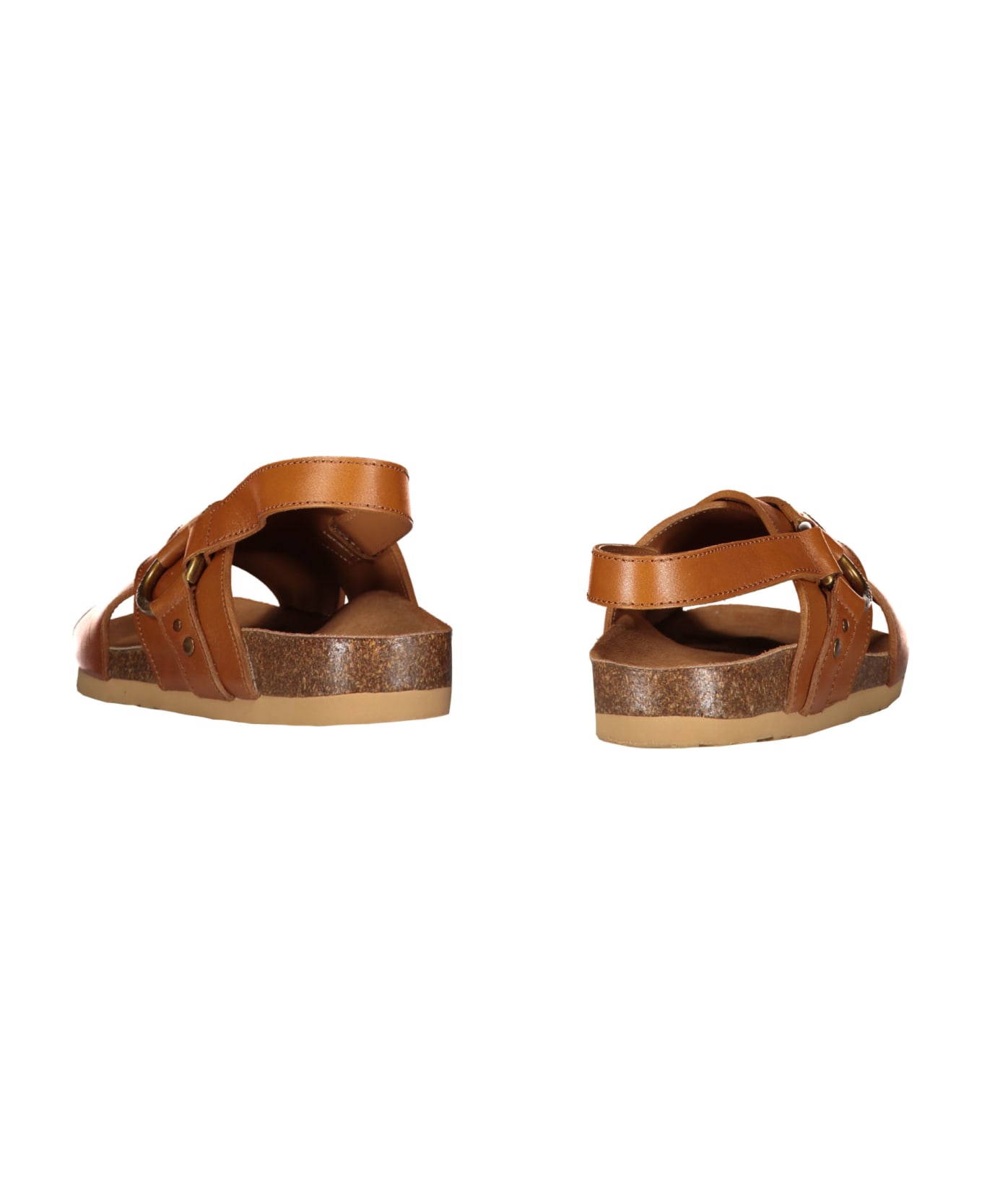See by Chloé Leather Sandals - brown