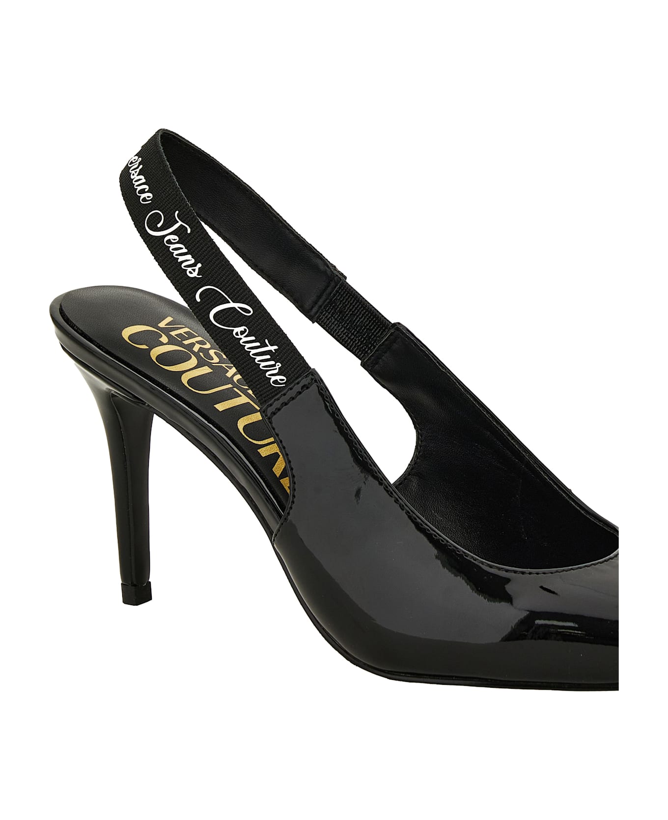 Versace Jeans Couture Slingback - Black フラットシューズ