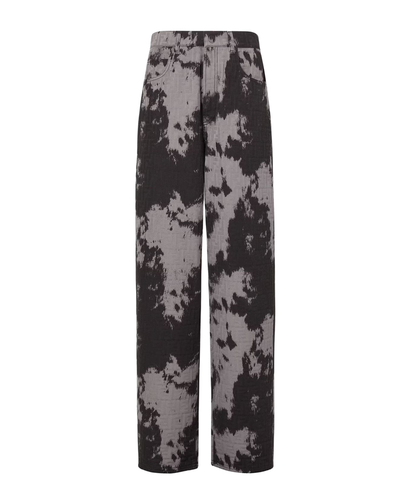 Fendi Jeans With Ff Animalier Print