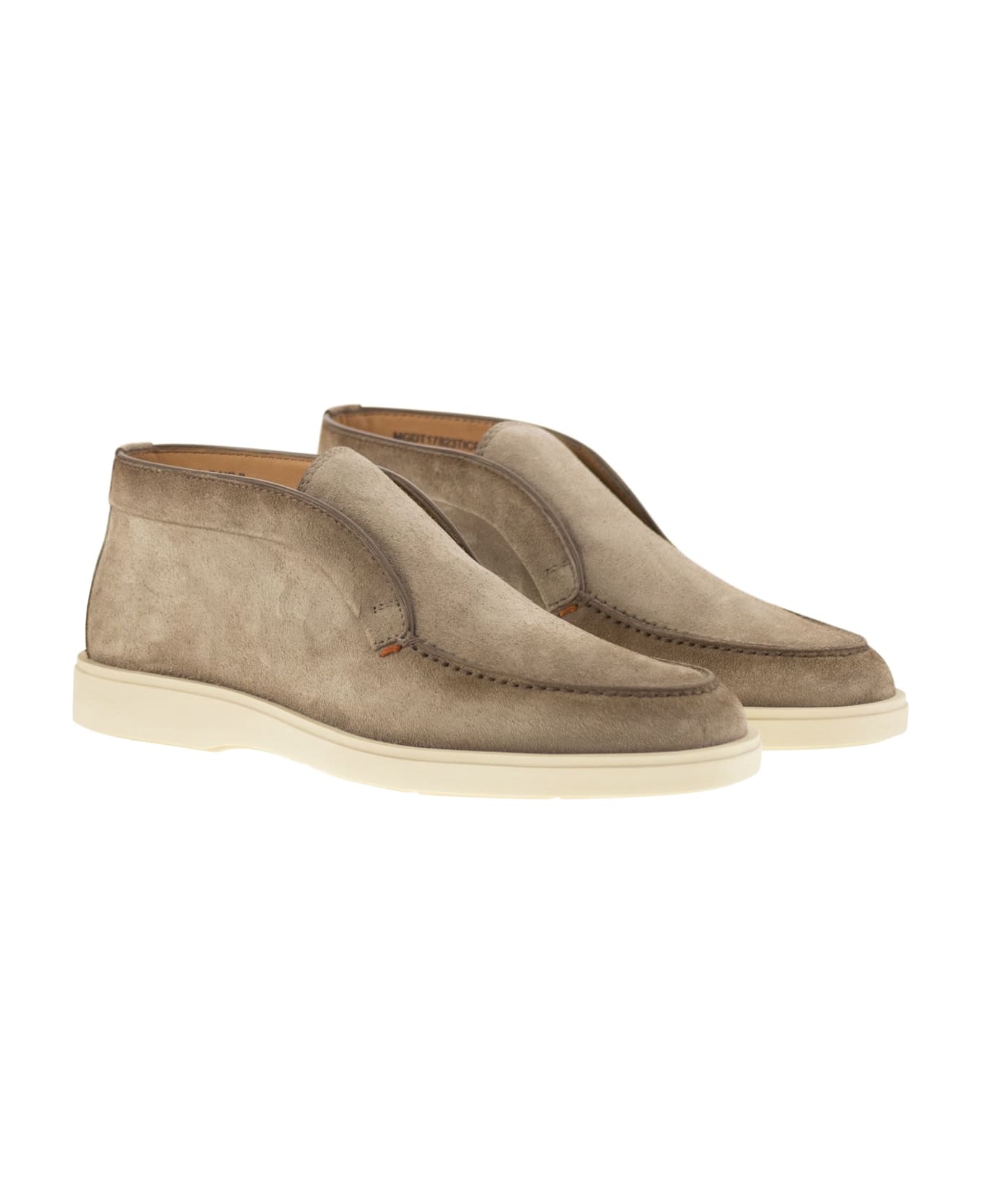 Santoni Suede Desert Boot - Beige