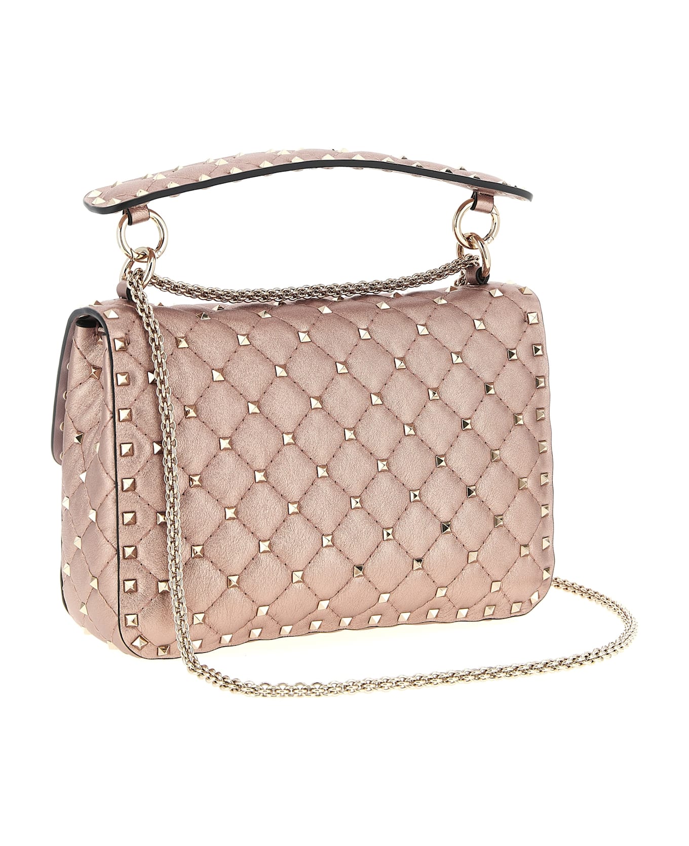 Valentino Garavani 'rockstud Spike' Shoulder Bag - Pink