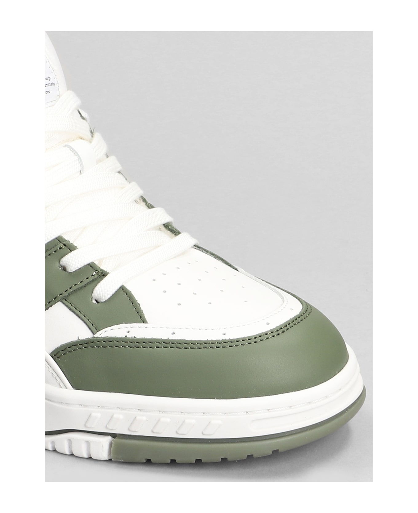 Axel Arigato Area Lo Sneaker Sneakers In White Leather - Verde
