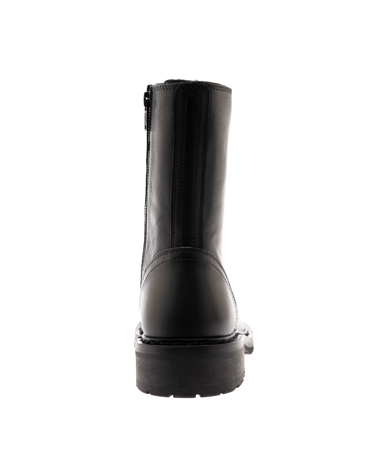 Ann Demeulemeester Henrica Leather Ankle Boots Woman Ann Demeulemeester - BLACK