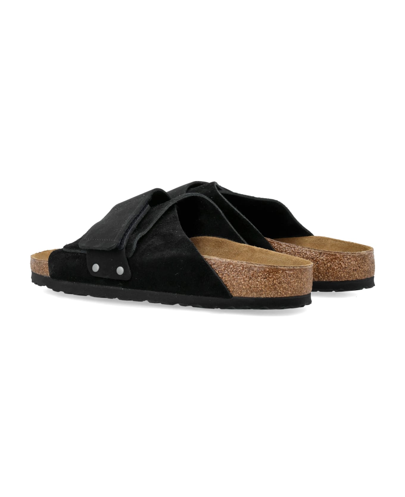 Birkenstock Kyoto Suede Sandals - BLACK