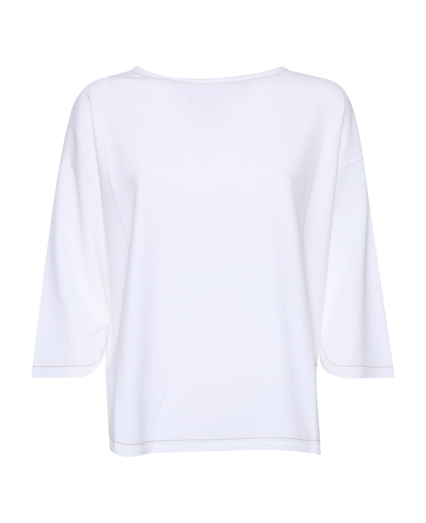 Kangra White Sweater - WHITE ニットウェア