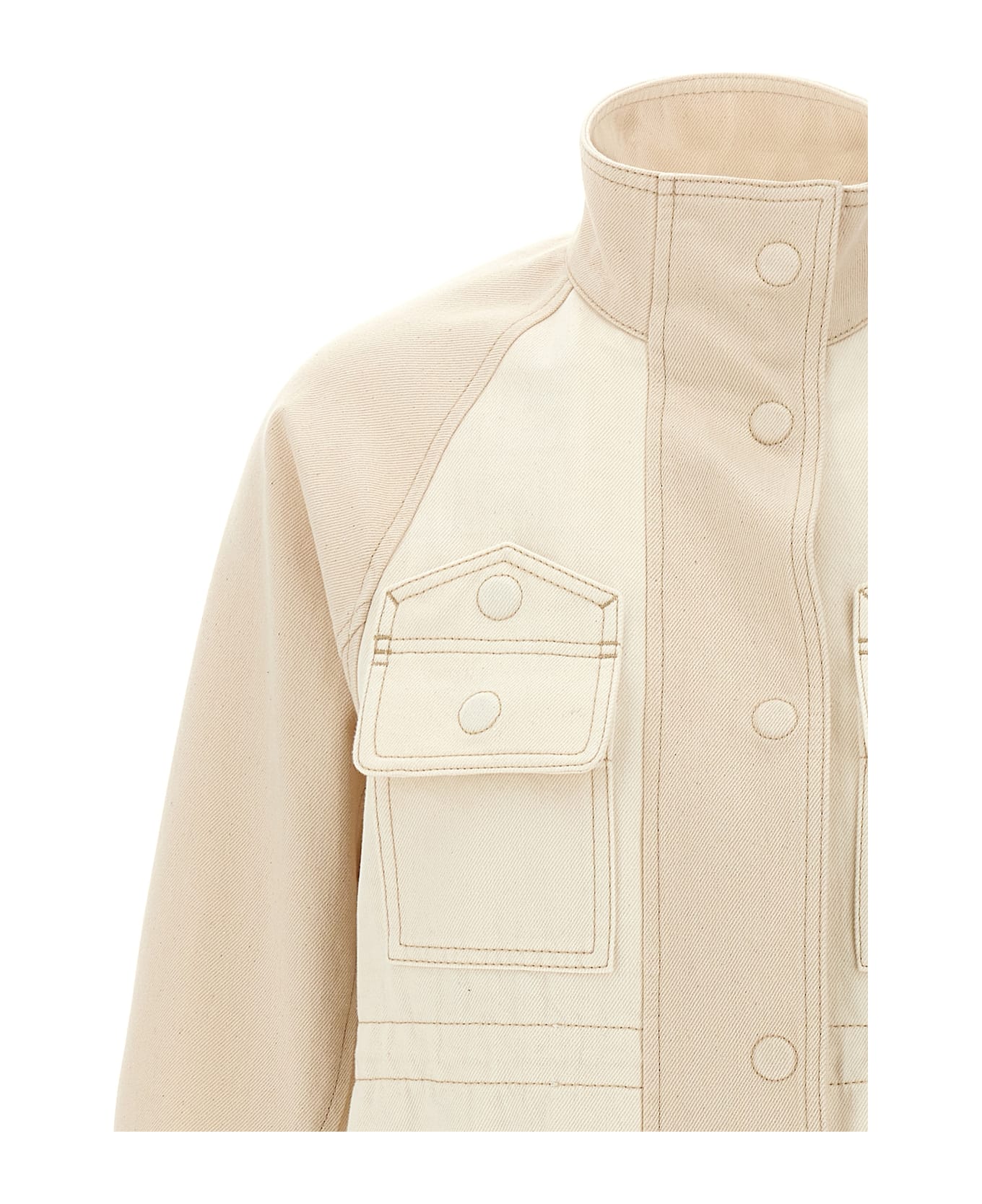 Fendi Denim Parka - Beige