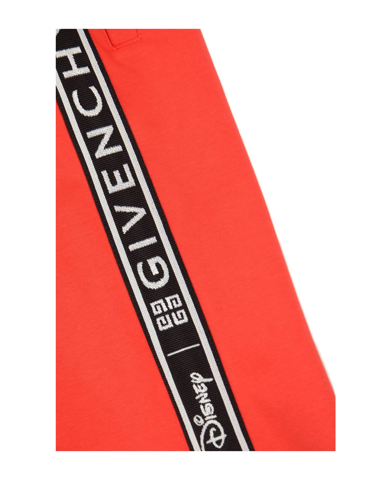 Givenchy X Disney Logo Tape Drawstring Track Pants - Red