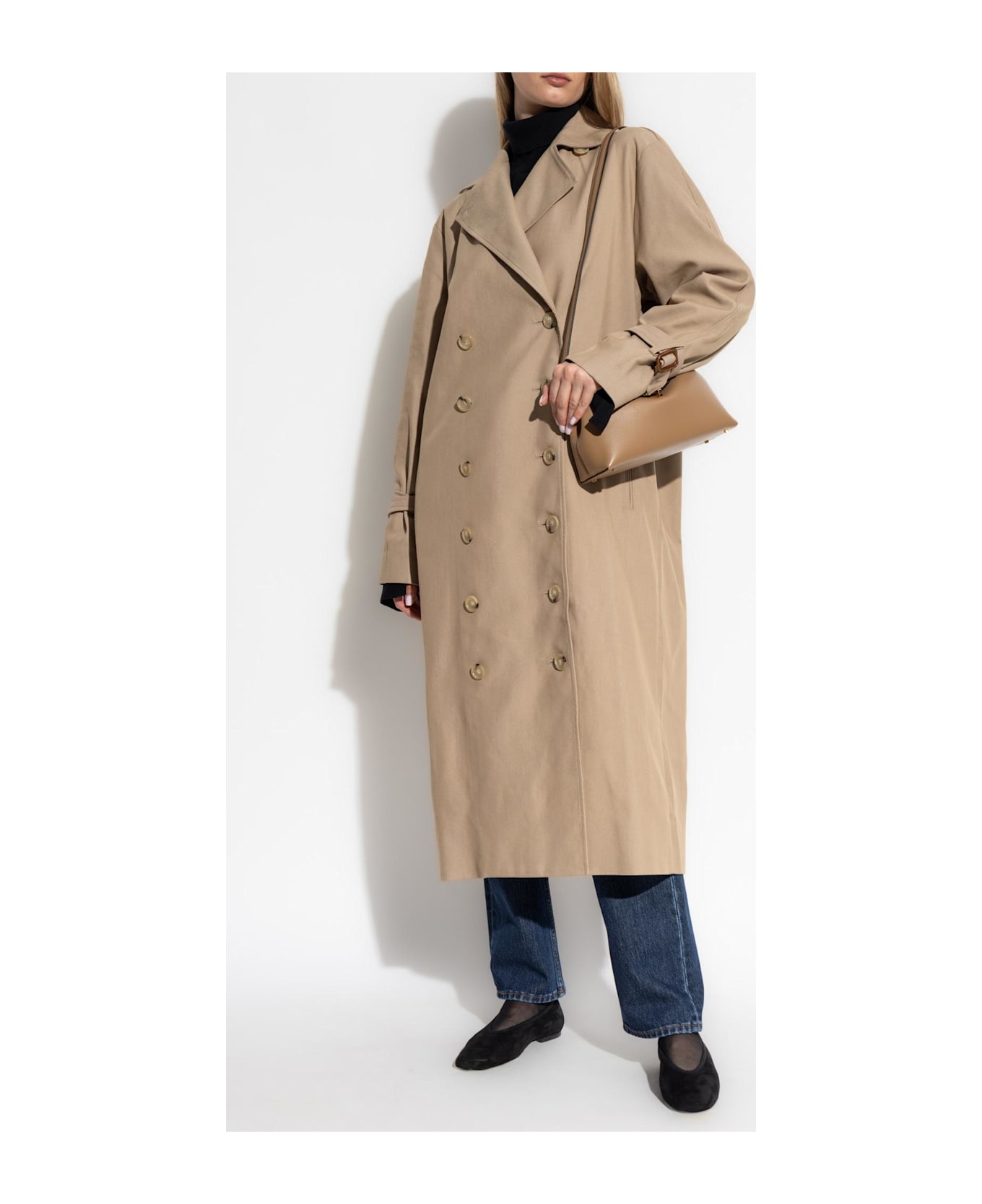 Totême Toteme Double-breasted Trench Coat - BROWN