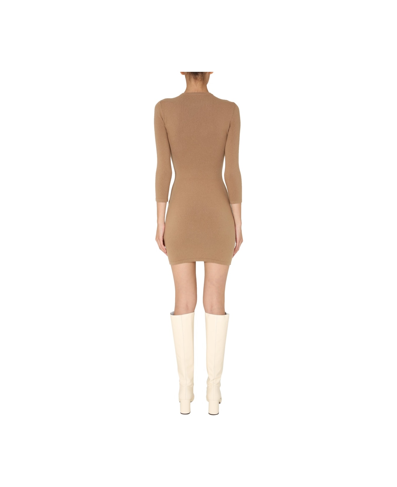 Dsquared2 Knit Dress - BEIGE ワンピース＆ドレス