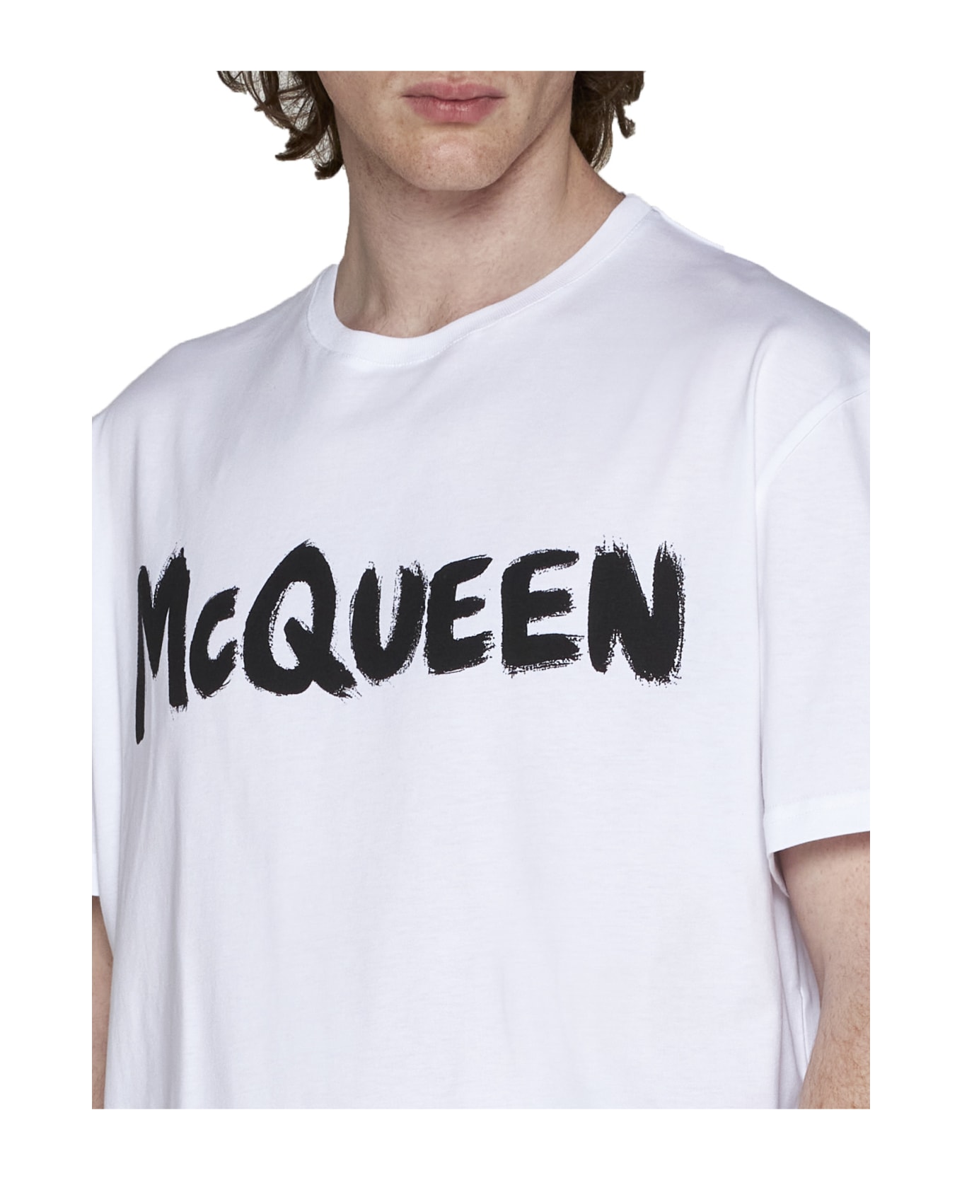 Alexander McQueen Logo T-shirt - White/mix