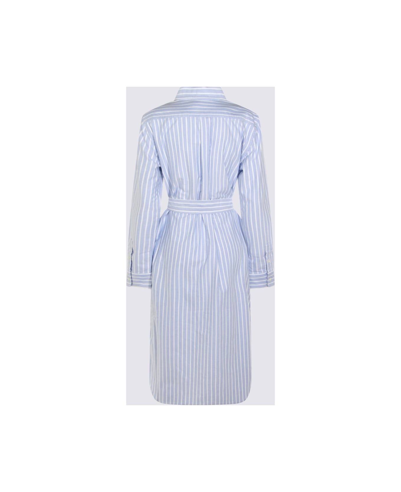 Polo Ralph Lauren Blue And White Cotton Dress - Blue