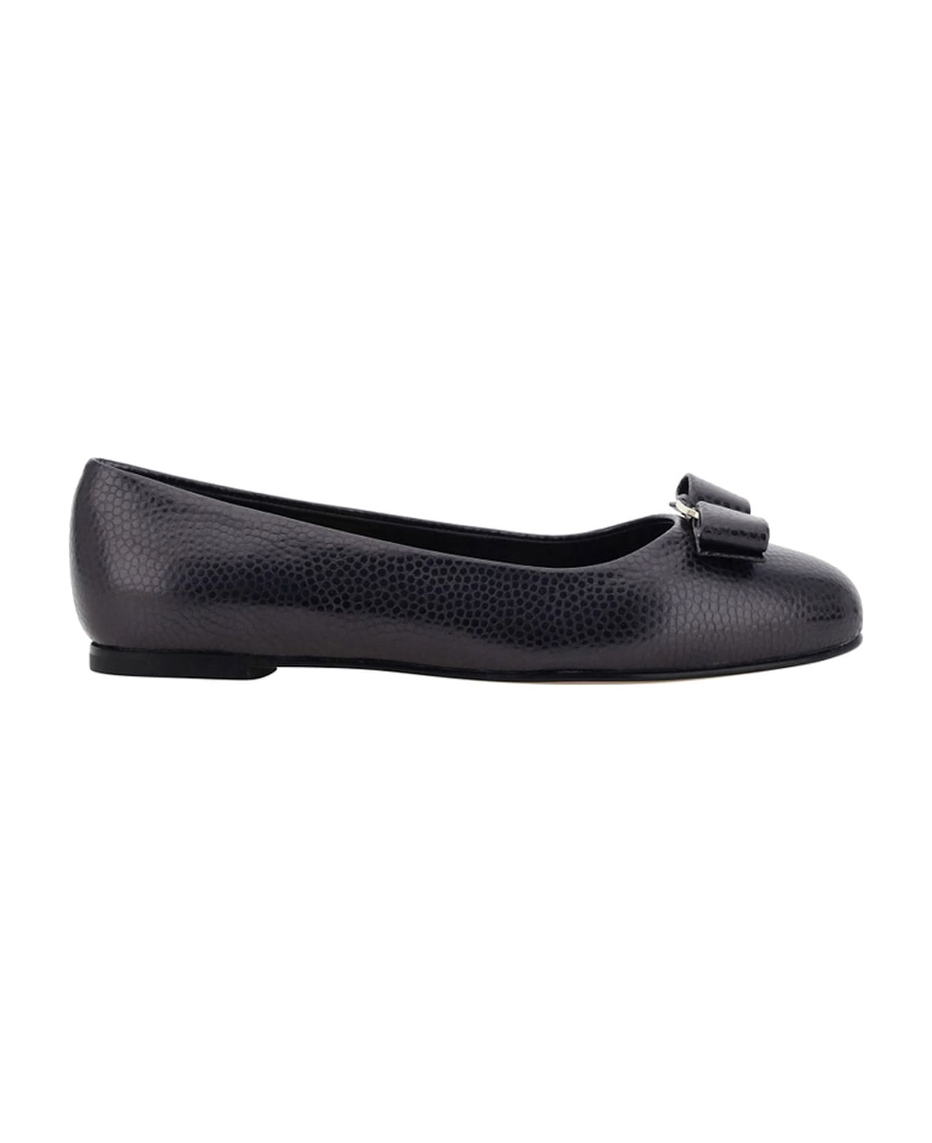 Ferragamo Varina Ballerina Flats - Black