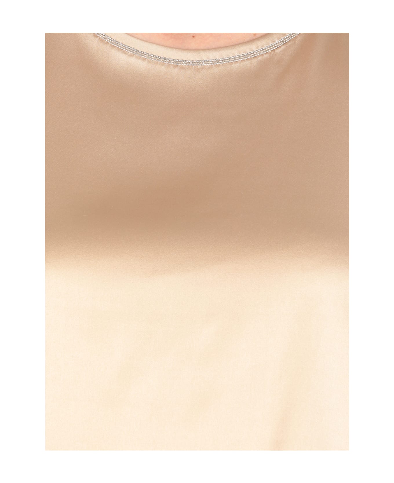 Peserico Top With Light Point Details - Beige タンクトップ