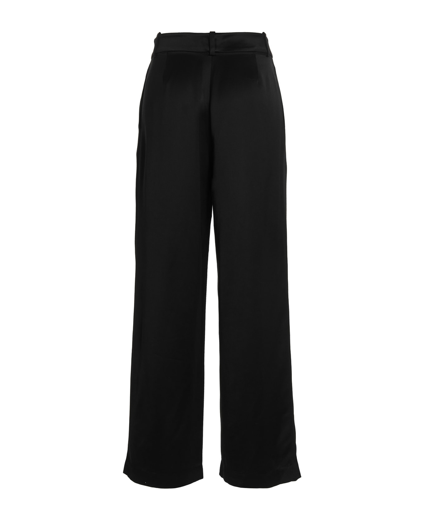 Co Pants With Front Pleats - Black  