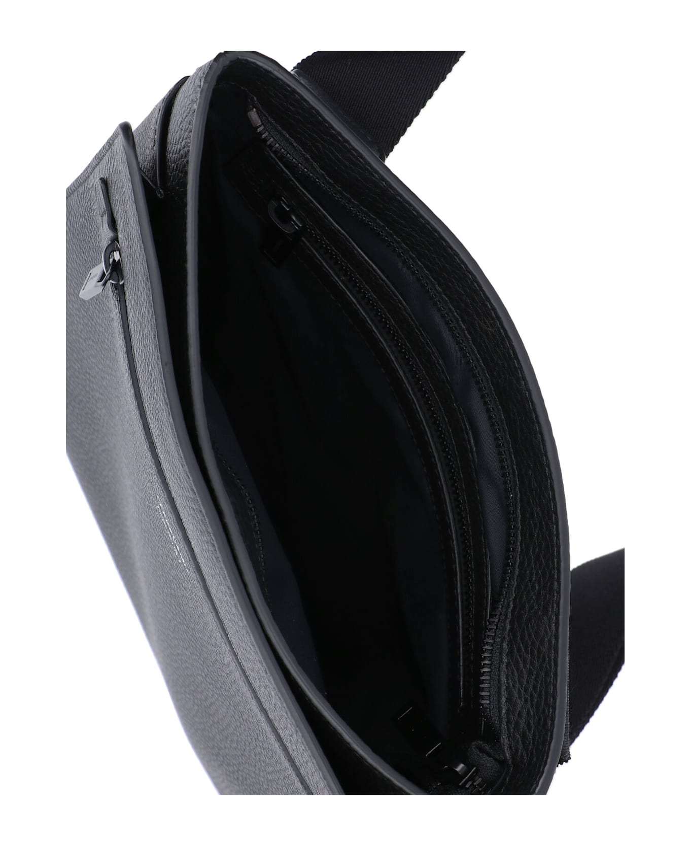 Ferragamo Logo Shoulder Bag - Black  